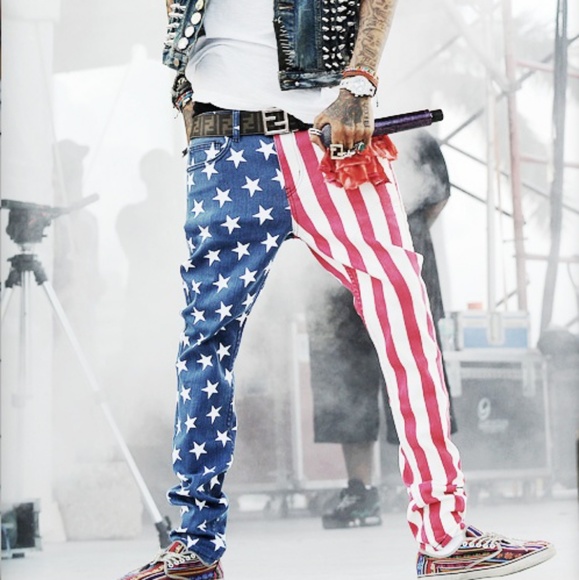 Urban Outfitters Jeans Kill City American Flag Stars Stripes Jeans